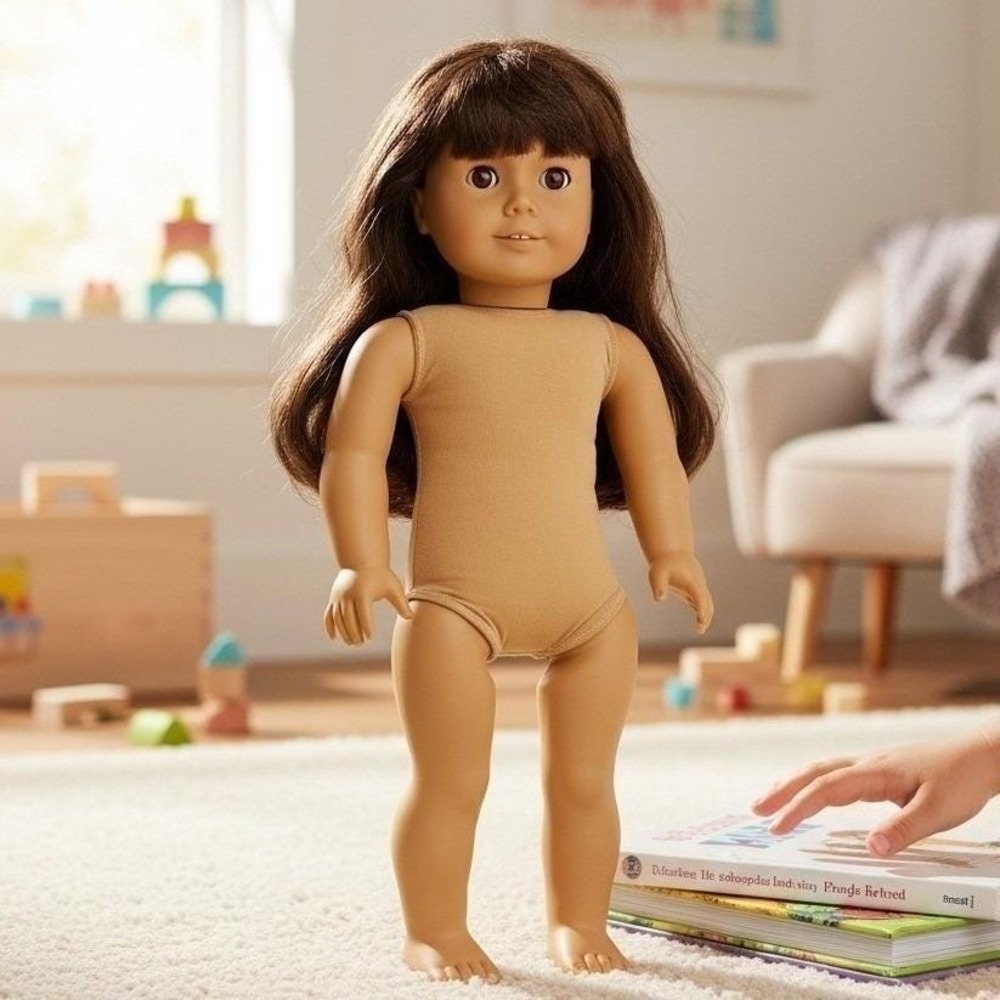VTG American Girl Samantha Parkington Doll 18" Pleasant Company Brown Eye Bangs